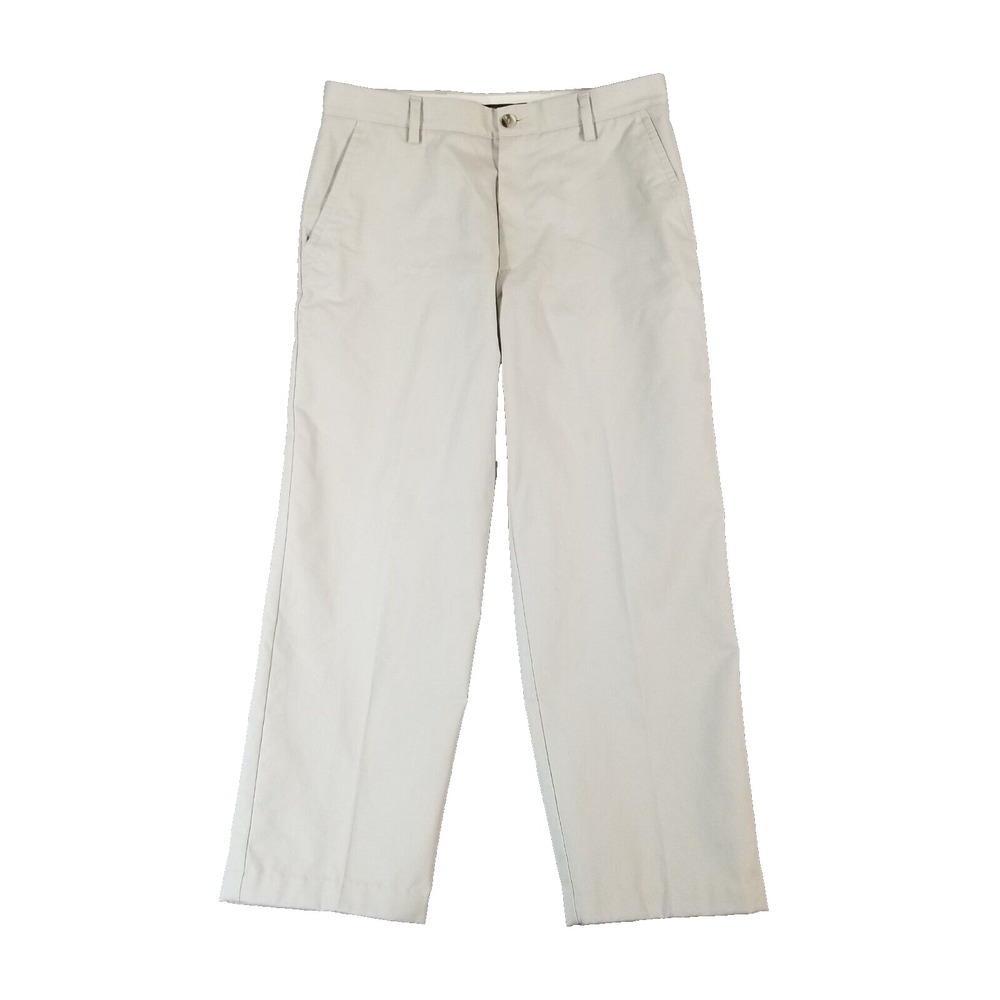 Dockers Chino Pants Men 32x30 Beige D3 Classic Fit Straight Leg Flat Front Flaw